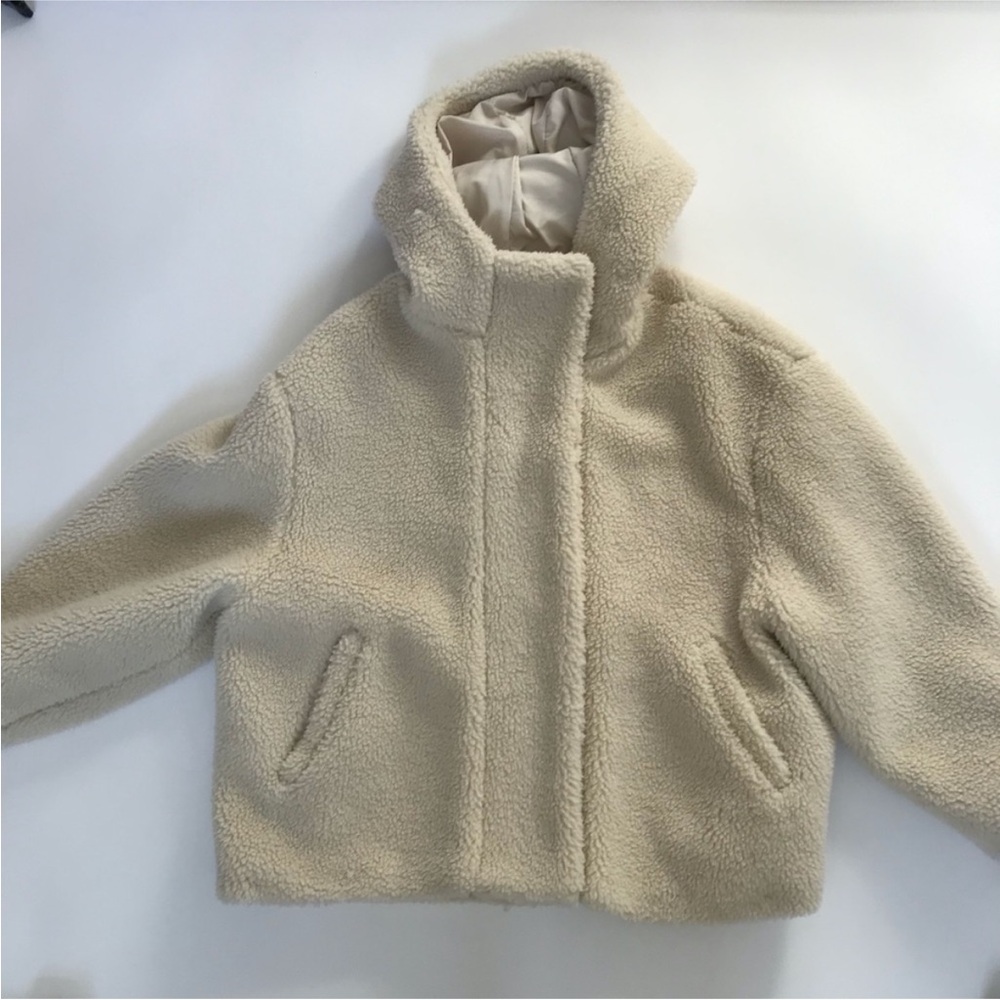 Brand new zara Cream Teddy Jacket - Picture 8 of 9